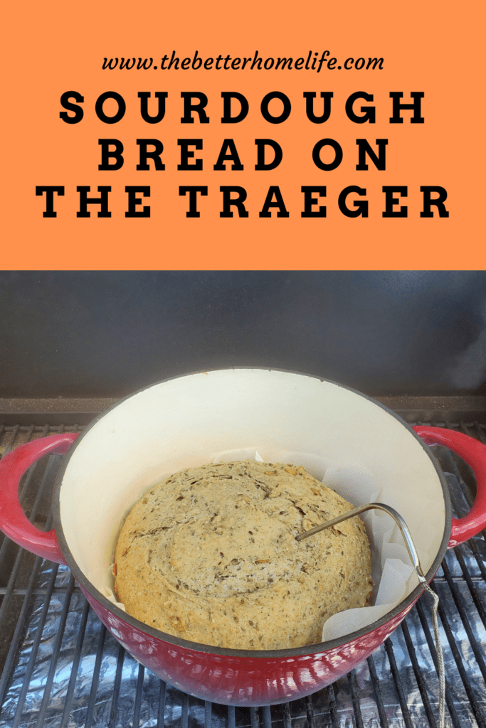 Sourdough bread on the Traeger