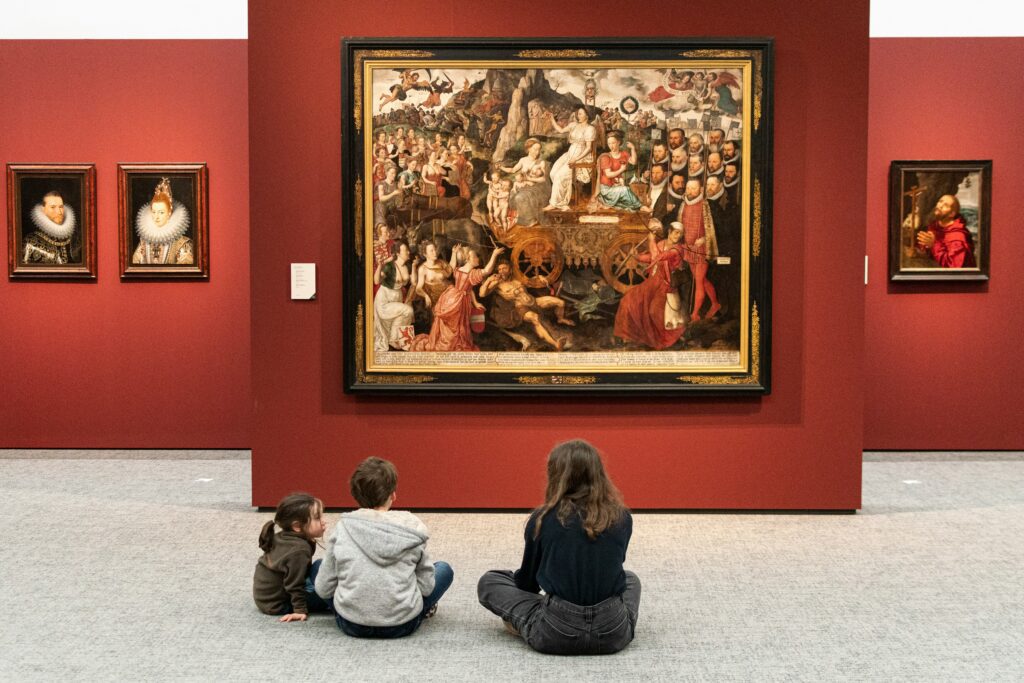 kids at a museum