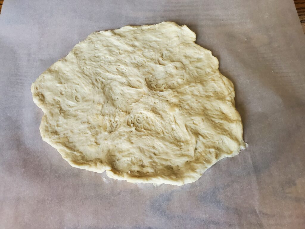 dough pressed out-ready for toppings