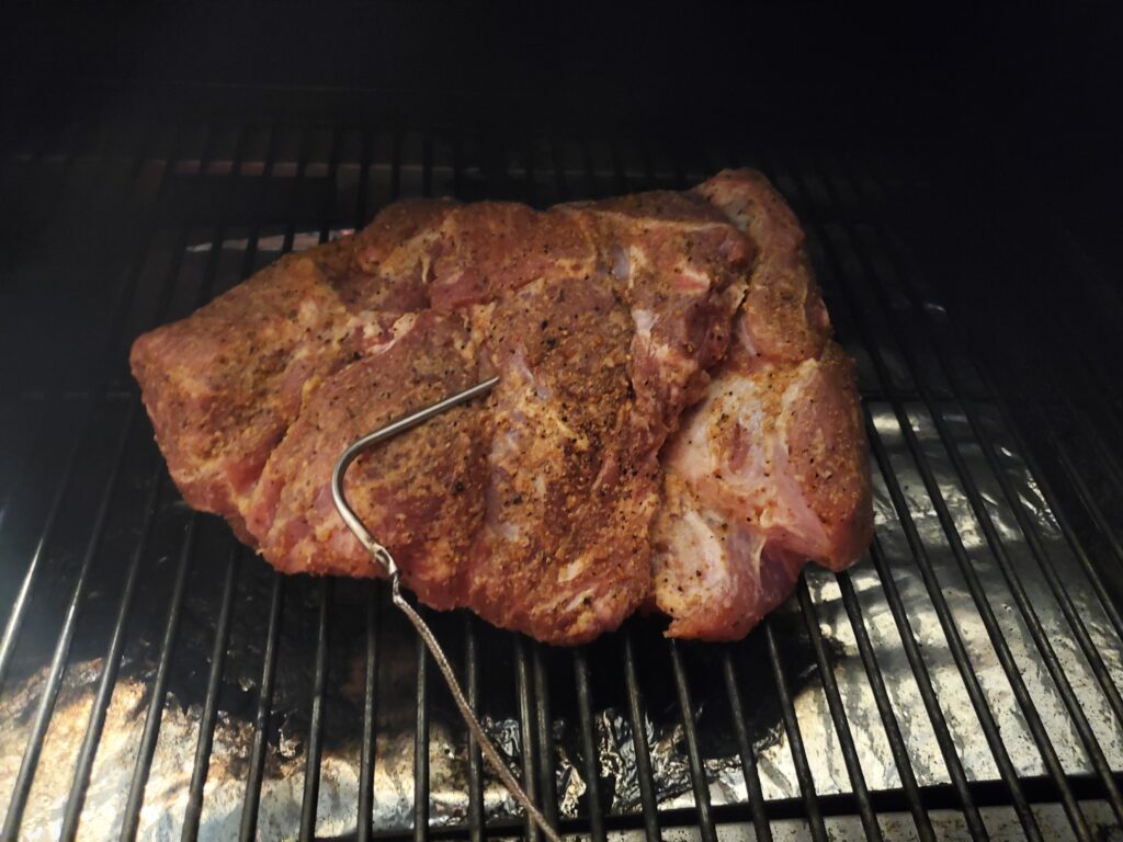 Pork butt on Traeger