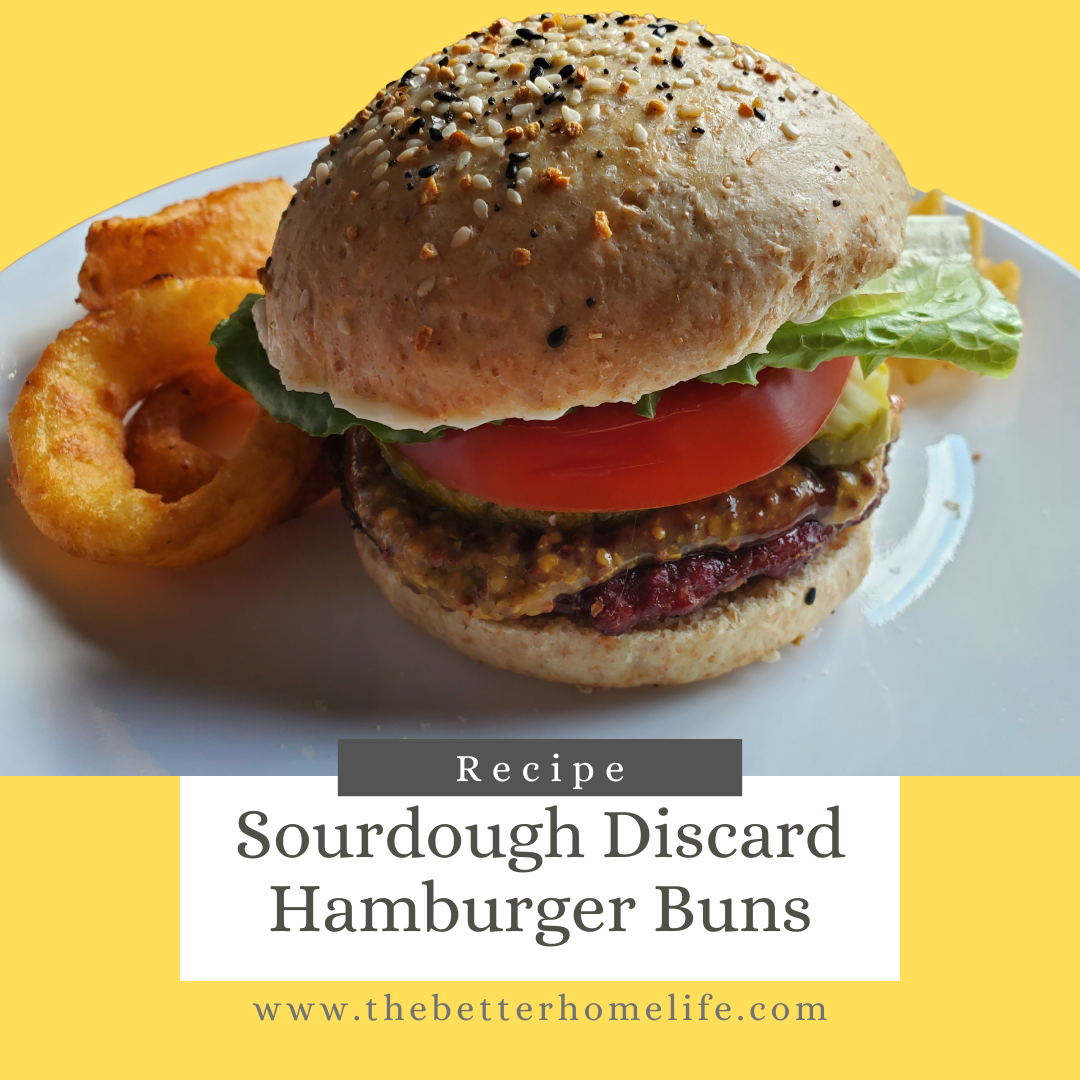 Sourdough discard hamburger buns