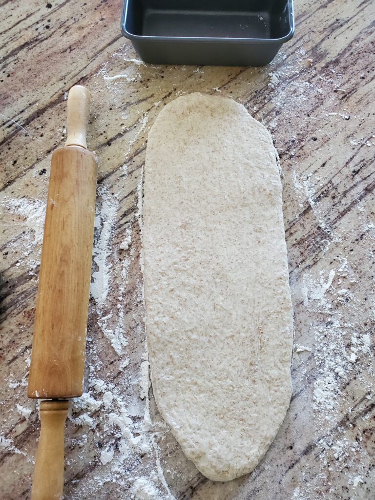 dough rolled out