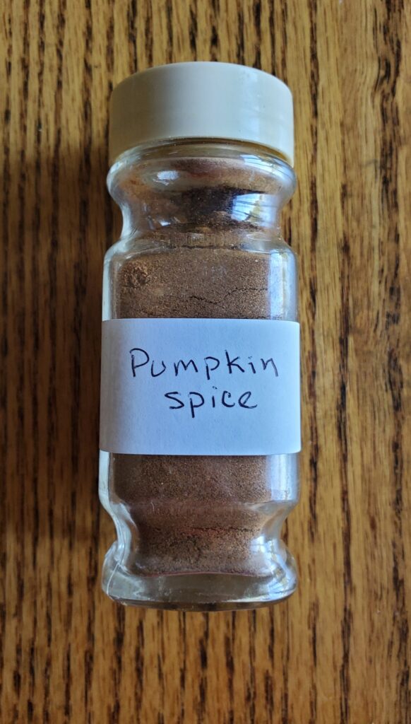 Pumpkin spice jar