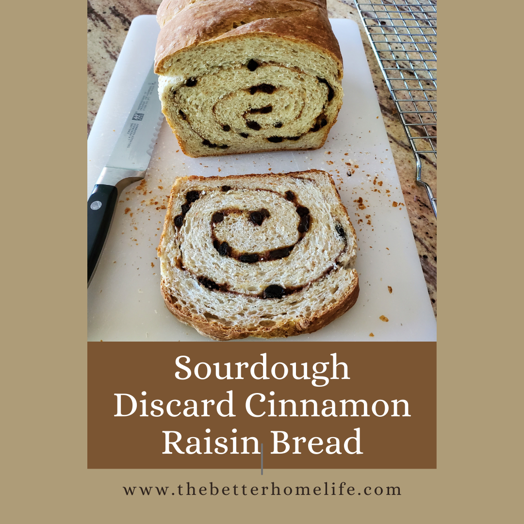 Sourdough discard cinnamon raisin bread