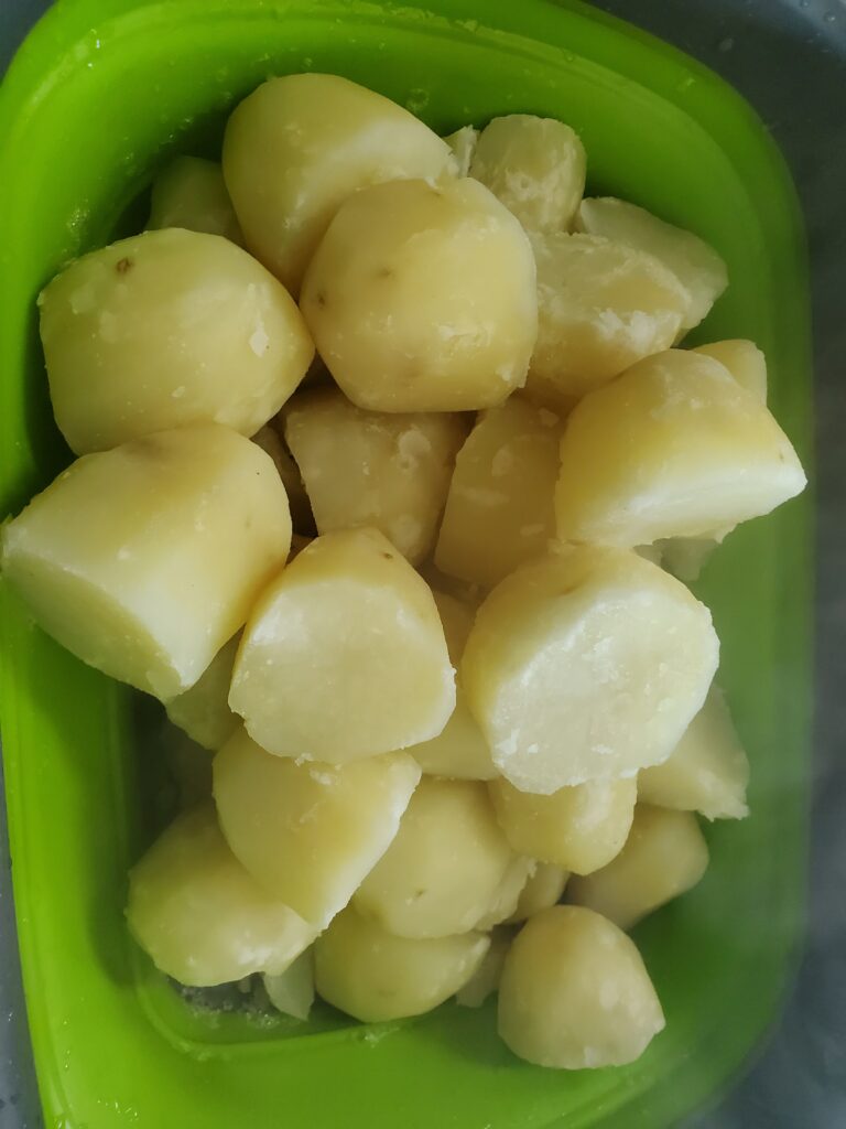 Boiled potatoes