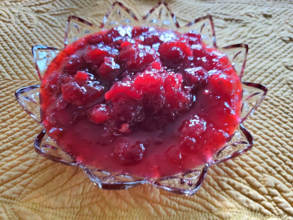 homemade cranberry sauce