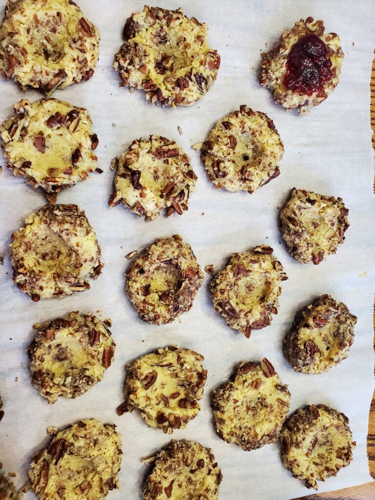 baked thumbprint cookies