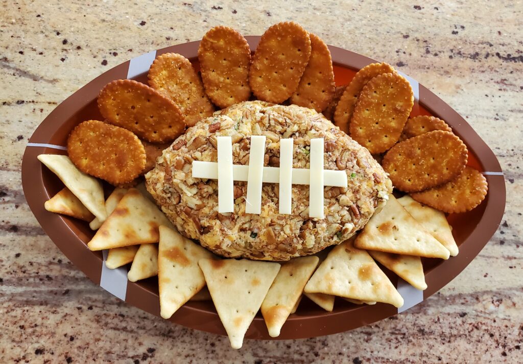 Football cheese ball