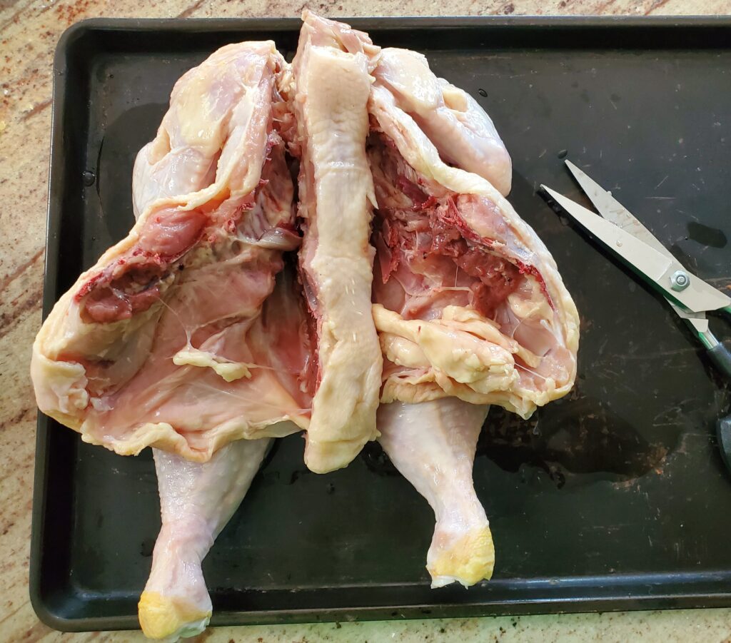 spatchcocked chicken